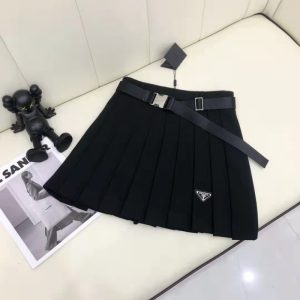 Replica Designer Prada Classic A-Line Pleated Skirt