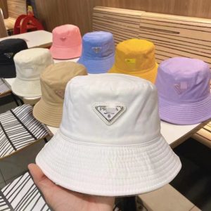 Replica Designer Prada Couple Solid Color Simple Fisherman Hat