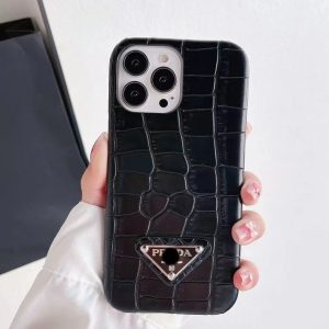 Replica Designer Prada Crocodile Pattern Colorful Mobile Phone Case