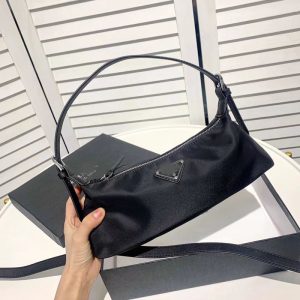 Replica Designer Prada Fashion All-Match Women Western Style Single Shoulder Messenger Bag Baguette Bag