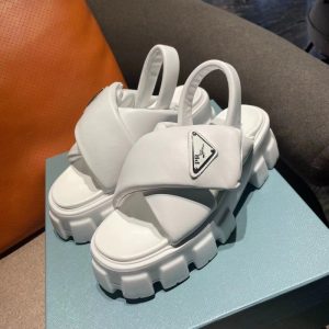 Replica Designer Prada Fashion Cross Strap Open Toe Platform Sandals