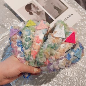 Replica Designer Prada Fashion Glowing Gradient Color Sweet Temperament Headband