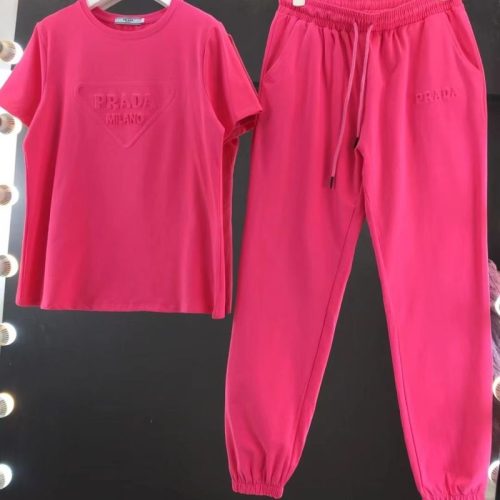 Replica Designer Prada Fashion Letter Printing Casual Suit