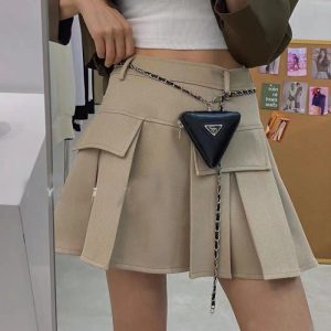 Replica Designer Prada Fashion Mini Hanging Neck Single Shoulder Diagonal Chain Waist Bag