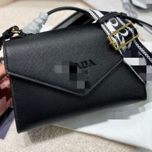 Replica Designer Prada Fashion Monochrome Saffiano One Shoulder Bag