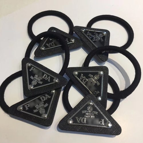 Replica Designer Prada Fashion Temperament Hair Rope And Brooch