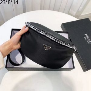 Replica Designer Prada Fashion Waterproof Nylon Cloth Chest Bag