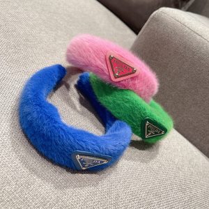 Replica Designer Prada Fashion Wide Brimmed Skull Solid Color Girl Headband