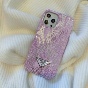 Replica Designer Prada Gradient Mermaid Pink Mobile Phone Case