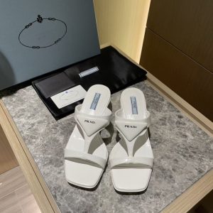 Replica Designer Prada Kitten With Square Toe Candy Color Sandals
