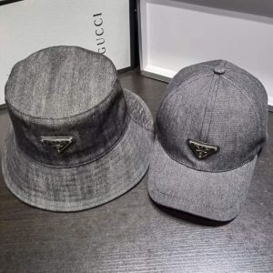 Replica Designer Prada Men And Women Simple Solid Color Cotton Hat