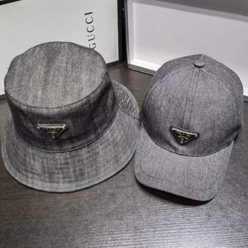 Replica Designer Prada Men And Women Simple Solid Color Cotton Hat