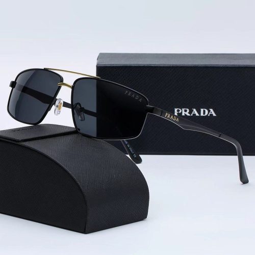 Replica Designer Prada Men Anti-Ultraviolet Toad Mirror Sunglasses