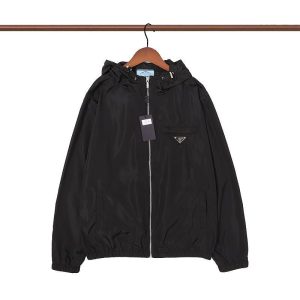 Replica Designer Prada Men Casual Hooded Jacket