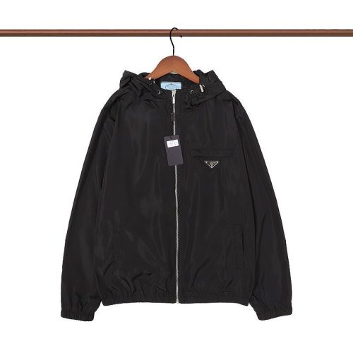 Replica Designer Prada Men Casual Hooded Jacket