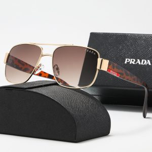 Replica Designer Prada Men Classic Fashion Metal Frame Sunglasses