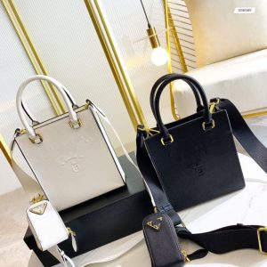 Replica Designer Prada Retro Patchwork Deisgn Tote Bag
