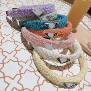 Replica Designer Prada Simple Lamb Hair Candy Color Sweet Wind Headband