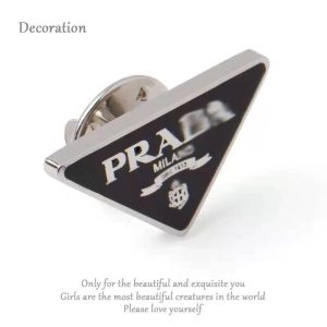 Replica Designer Prada Simple Suit Alloy Brooch