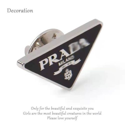 Replica Designer Prada Simple Suit Alloy Brooch