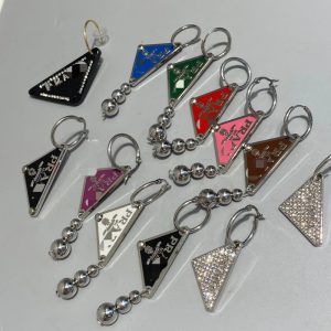 Replica Designer Prada Simple Temperament Geometric Shape Earrings