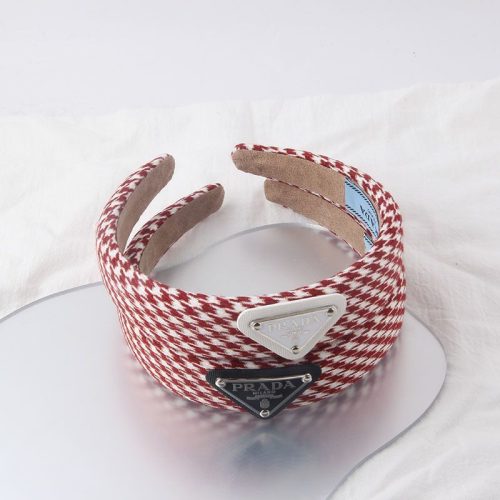 Replica Designer Prada Small Fresh High-Skull Headband