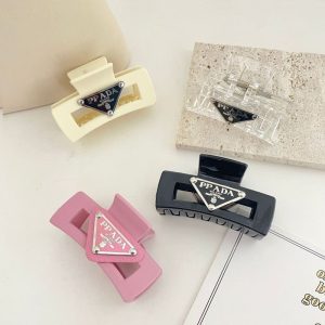 Replica Designer Prada Solid Color Fashion Letter Clip