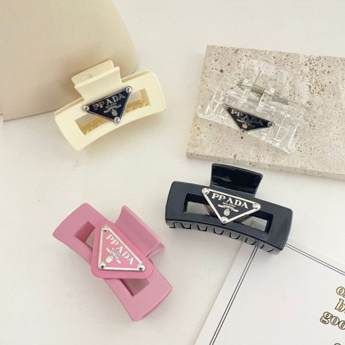Replica Designer Prada Solid Color Fashion Letter Clip