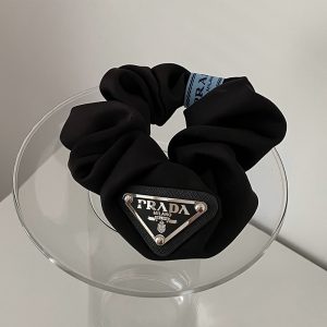 Replica Designer Prada Solid Color Imitation Silk Large Intestine Hair Ring Hair Rope