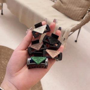 Replica Designer Prada Square Hollow Grab Solid Color Temperament Hair Clip