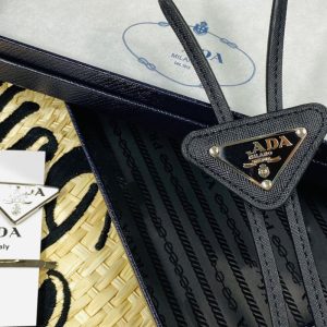 Replica Designer Prada Summer Leather Tie Men And Women Black Badge Fashion Necklace