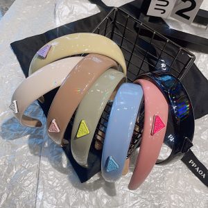 Replica Designer Prada Sweet Gentle Cream Color Cute Wide Brimmed Headband
