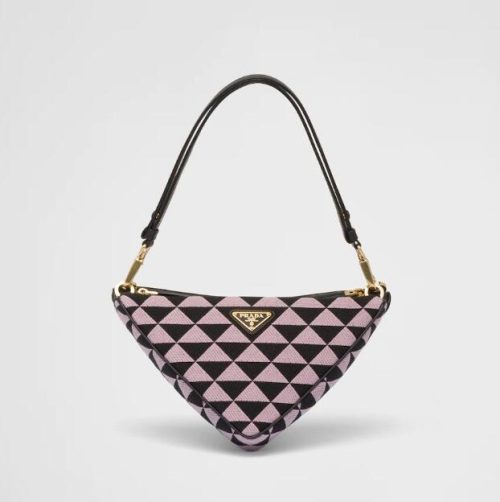 Replica Designer Prada Symbole Leather And Fabric Mini Bag