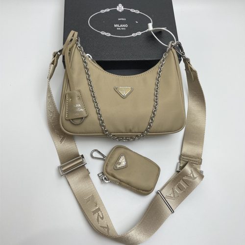 Replica Designer Prada Underarm Nylon Cloth Retro Hand Held Chain One Shoulder Bag