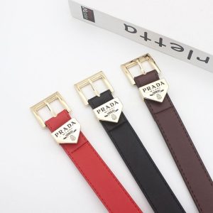 Replica Designer Prada Unisex Casual Matching Belt