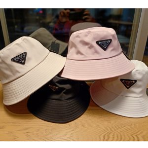 Replica Designer Prada Unisex Summer Letters Sunscreen Fisherman Hat