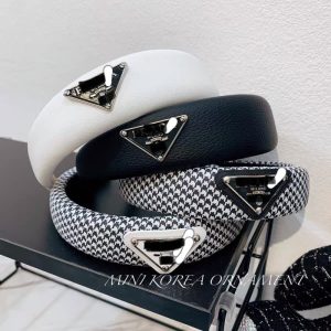 Replica Designer Prada Wide Brimmed Women Retro Personality Headband