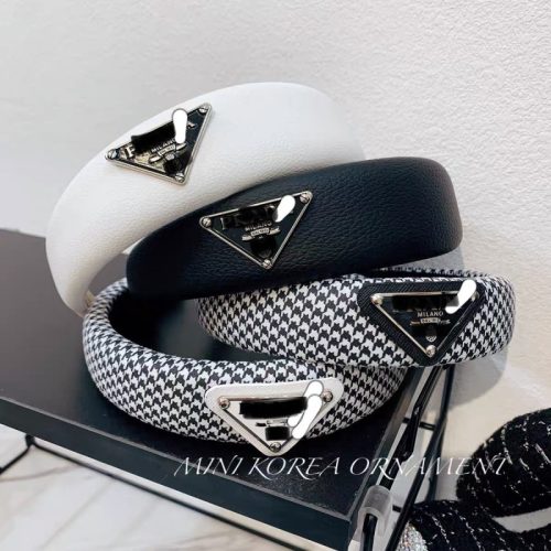 Replica Designer Prada Wide Brimmed Women Retro Personality Headband