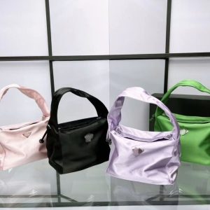 Replica Designer Prada Women Cloud Vegetable Basket Nylon Messenger Bag