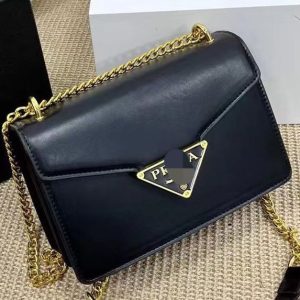 Replica Designer Prada Women Cross Pattern Mini Chain Small Square Bag