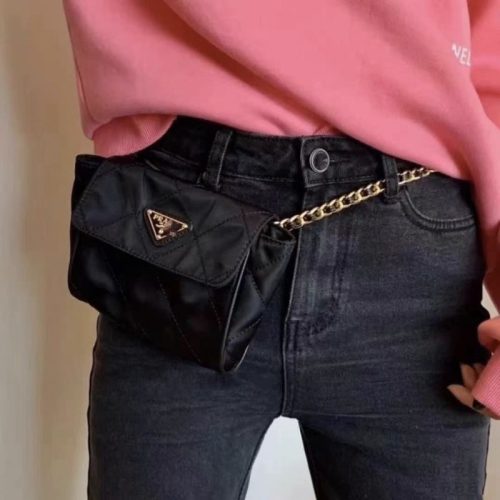 Replica Designer Prada Women Fashion Rhombus Chain Shoulder Bag