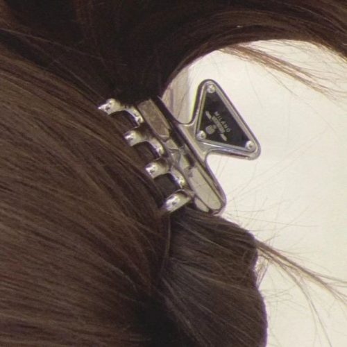 Replica Designer Prada Women Metal Catch Clip Hairpin