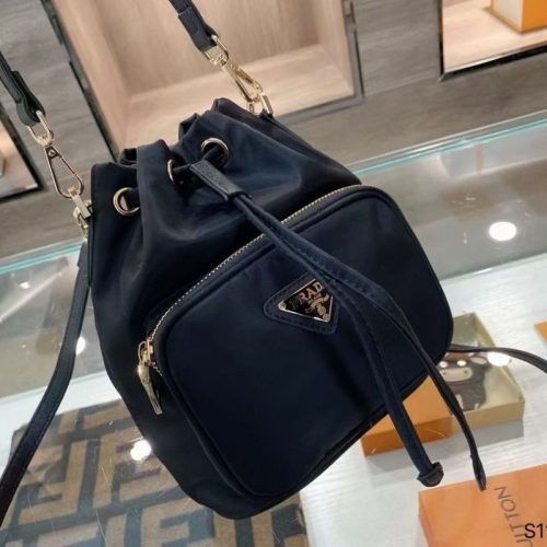 Replica Designer Prada Women Oxford Cloth Waterproof Casual All-Match Bucket Bag