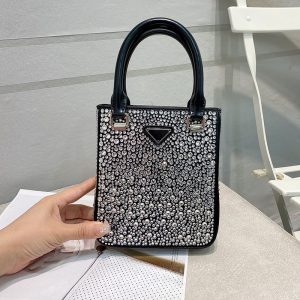 Replica Designer Prada Women Retro One Shoulder Casual Piano Score Bag