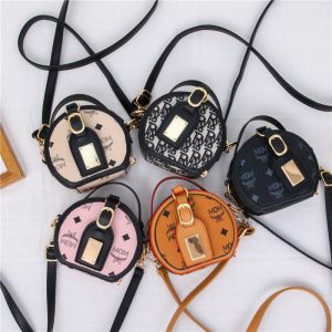 Replica Designer Princess Bags Kids Shoulder Messenger Bags Letter Print Small Round Bags Girls Infant Accessories Bags