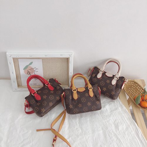 Replica Designer Printed Kids Handbag Cute Little Girl Messenger Bag Girls Accessories Shoulder Bag