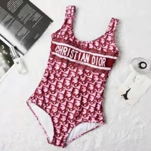 Replica Designer Replica Dior Design Classic Women Sexy Letter Print One Piece Swimwear
