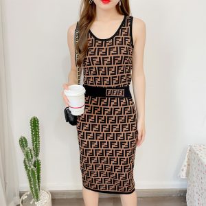 Replica Designer Replica Fendi Design Fashion Classic Knitted Women Skirt
