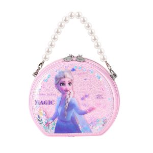 Replica Designer Replica Frozen Design Kids Mini Size Pearl Strap Princess Print Crossbody Shoulder Bag