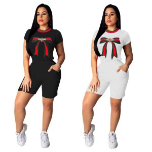 Replica Designer Replica Gucci Design Wome'S Casual Printed Two Piece Set